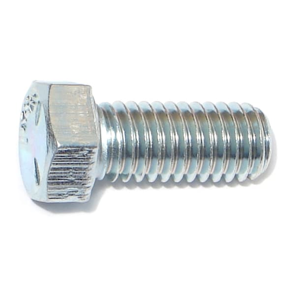 Midwest Fastener Grade 5, 7/16"-14 Hex Head Cap Screw, Zinc Plated Steel, 1 in L, 100 PK 00315 - main